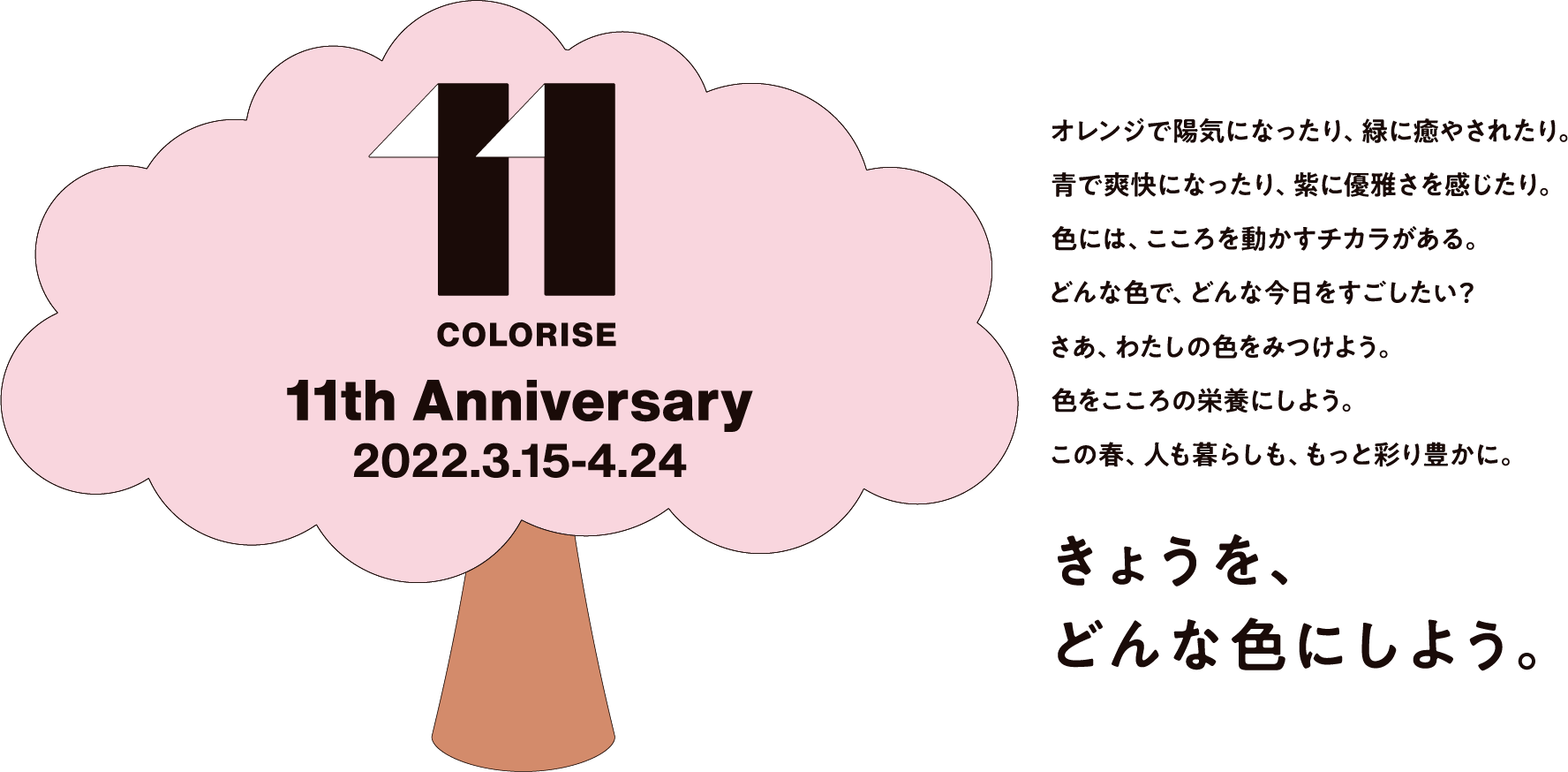 11color rise 11th anniversary 2022.3.15-4.24