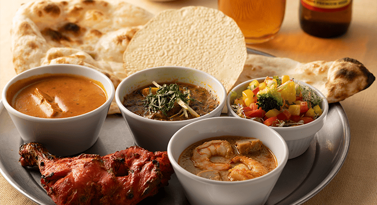 モティ 二子玉川ライズ 15周年 モティ 人気のインドカレーセット
