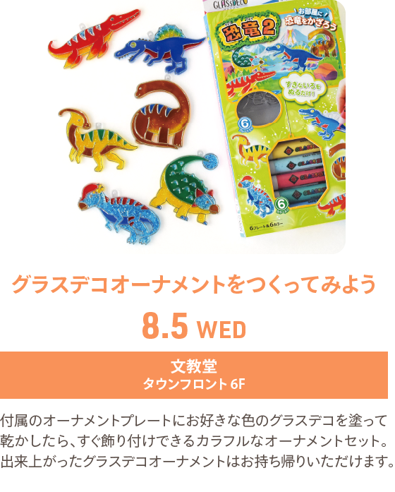 グラスデコオーナメントをつくってみよう