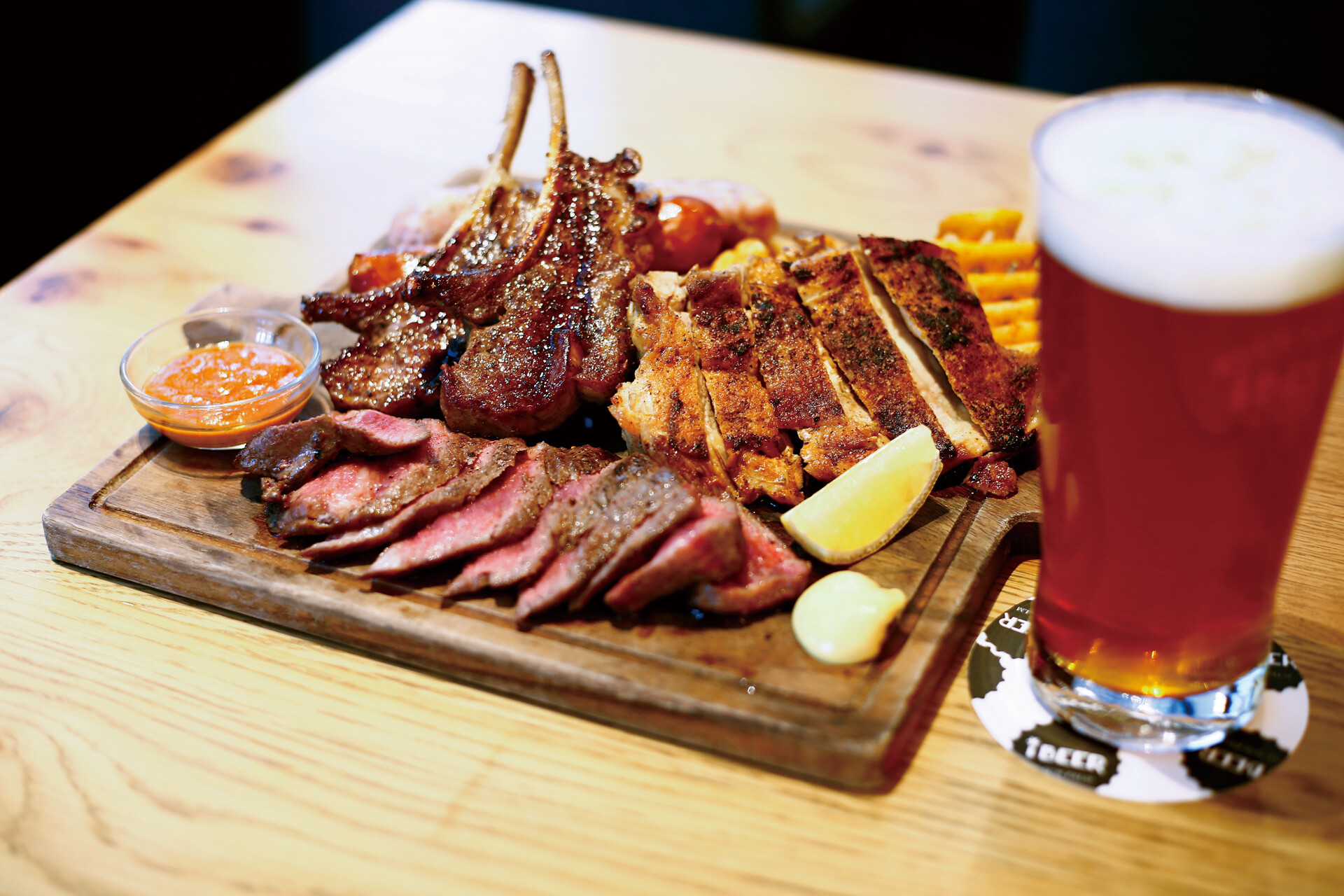 肉盛り×クラフトビール | アイビアー・ルサンパーム | ショップ