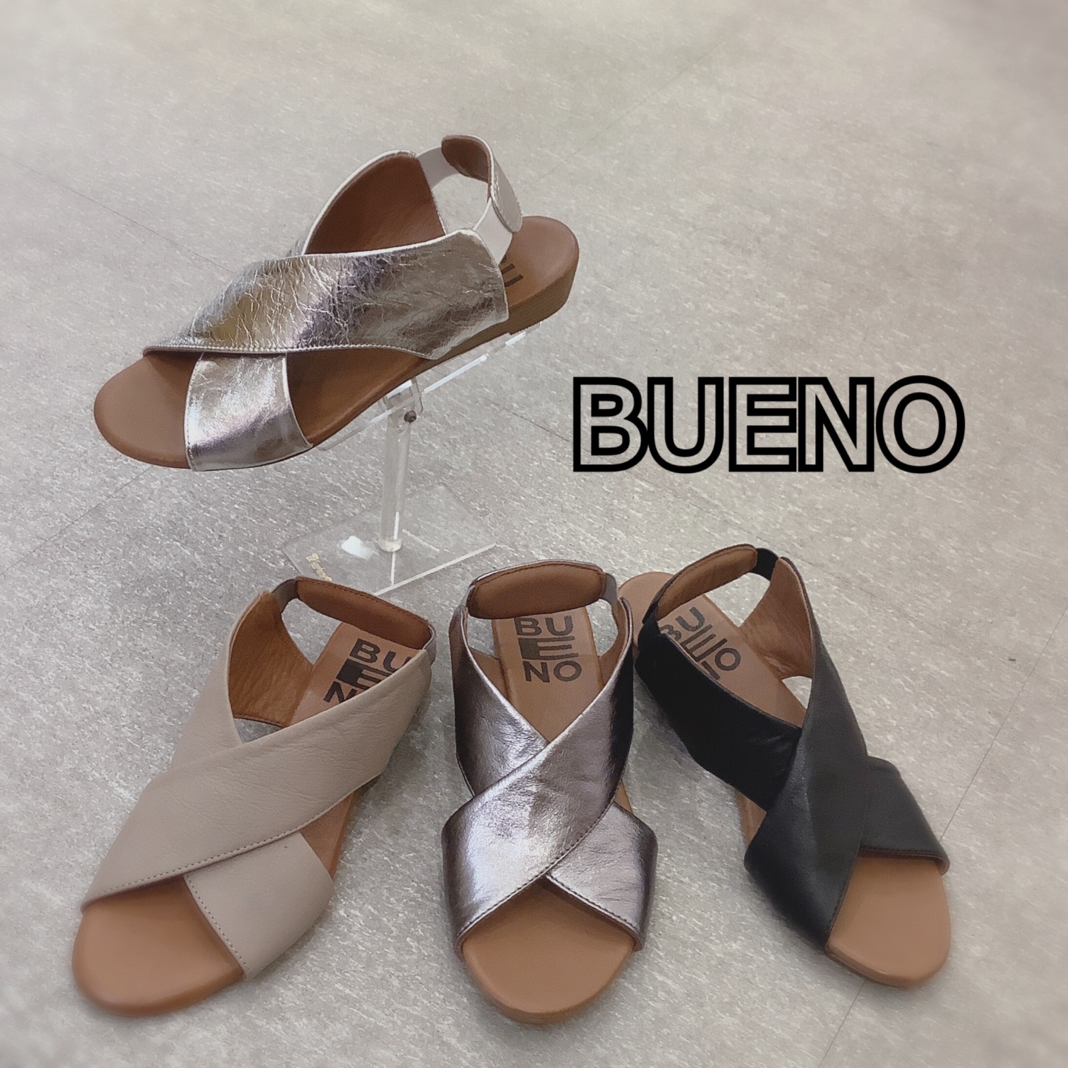 トルコ発『bueno 』レザークロスサンダル | 予告【NEW OPEN】THE STAND