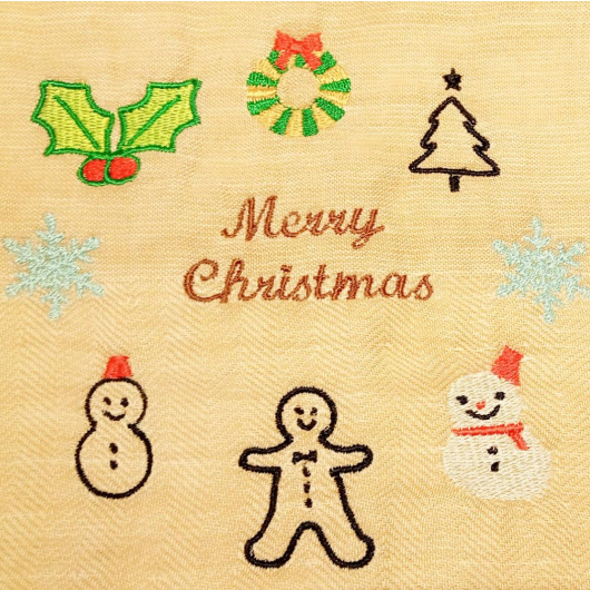 【期間限定】クリスマスワンポイント刺繍☆12/25まで