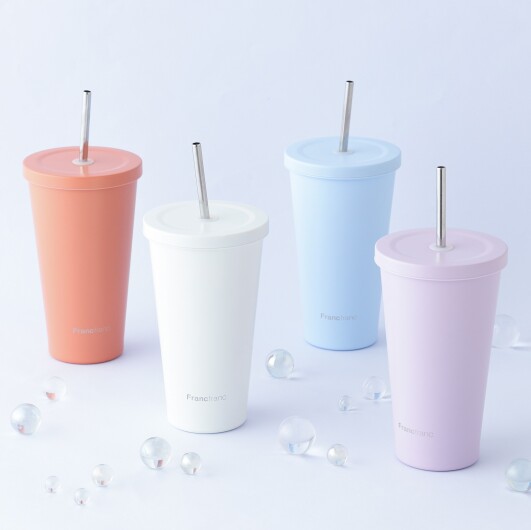 【NEW✨】バスタイムにおすすめ🛁 ステンレス製のストロー付きタンブラーが登場しました🥤