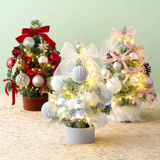 【2026 Christmas Collection🎄】オーナメント付きのデスクトップツリーが今年も登場🩷