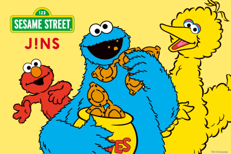 日本初！セサミストリートの度付きメガネが誕生 「JINS×SESAME STREET」発売！！