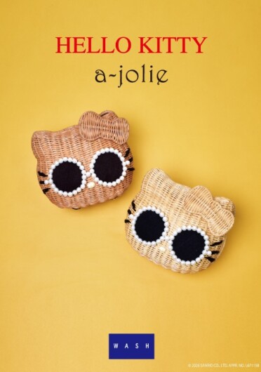 『HELLO KITTY × a-jolie』 カゴバッグ入荷