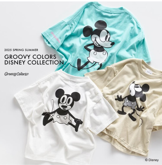 DISNEY×GROOVY COLORS　コラボTシャツ