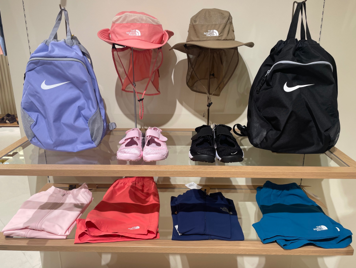 【kids】新作のTHE NORTH FACEとNIKEのスイムグッズ