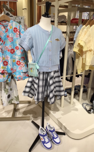 【kids】チェック柄が可愛いスカート
