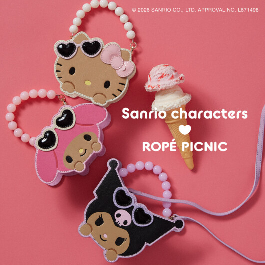 サンリオキャラクターズ×ROPÉ PICNIC コラボレーションアイテムが登場！