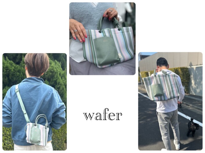 直営店限定カラーも登場⭐️『wafer』で楽しいお出かけ