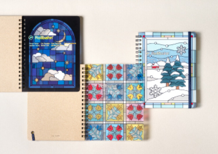 DELFONICS新商品 「ロルバーン ポケット付メモ L ステンドグラス」