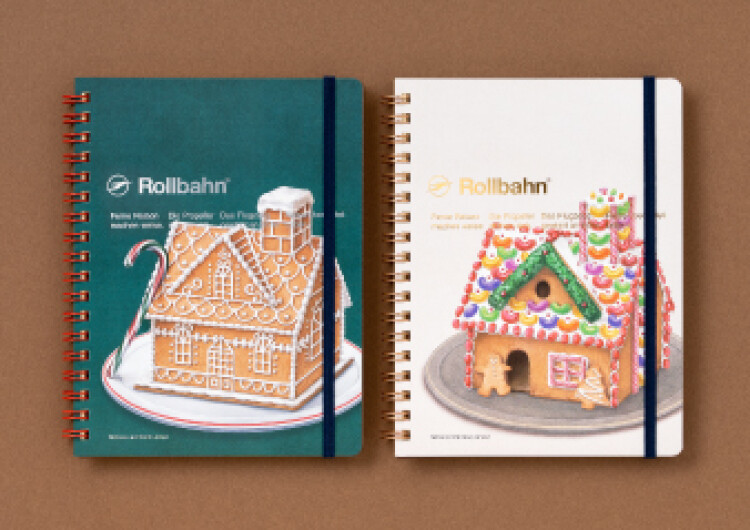 直営店限定「アメリカンスイーツ ロルバーン ポケット付メモ L ジンジャーブレッドハウス」