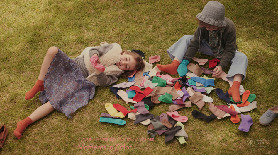 〈メゾンペカ〉と過ごす、鮮やかな時間 〈キッズ🧦新色入荷〉