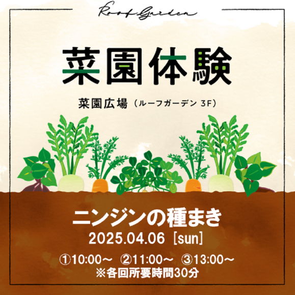 菜園体験（ニンジンの種まき）開催のお知らせ